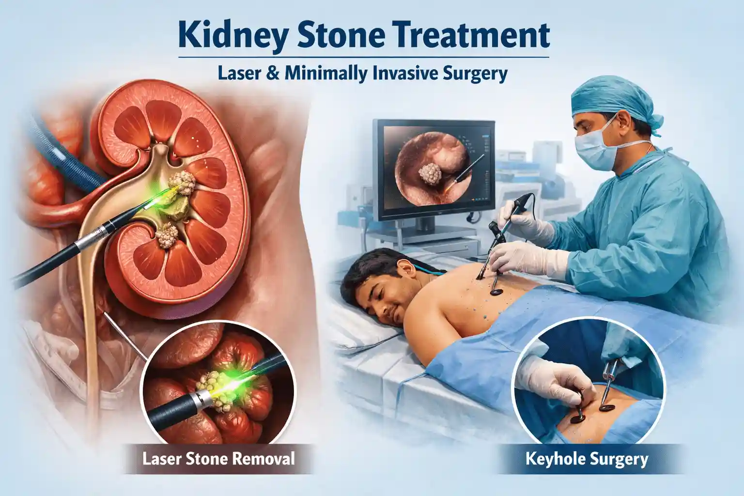 Kidney stone treatment (laser & minimally invasive surgery)